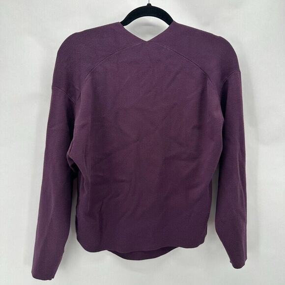 URBAN RESEARCH DOORS V-Neck Sweater Size S‎ Purple Preppy Tight Knit City Japan - Picture 5 of 8